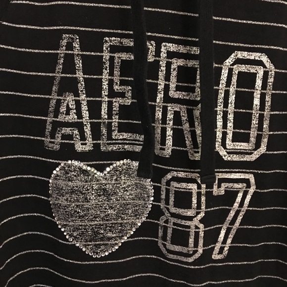 Aeropostle Sweatshirt/shirt w/glittery writing - Picture 2 of 5